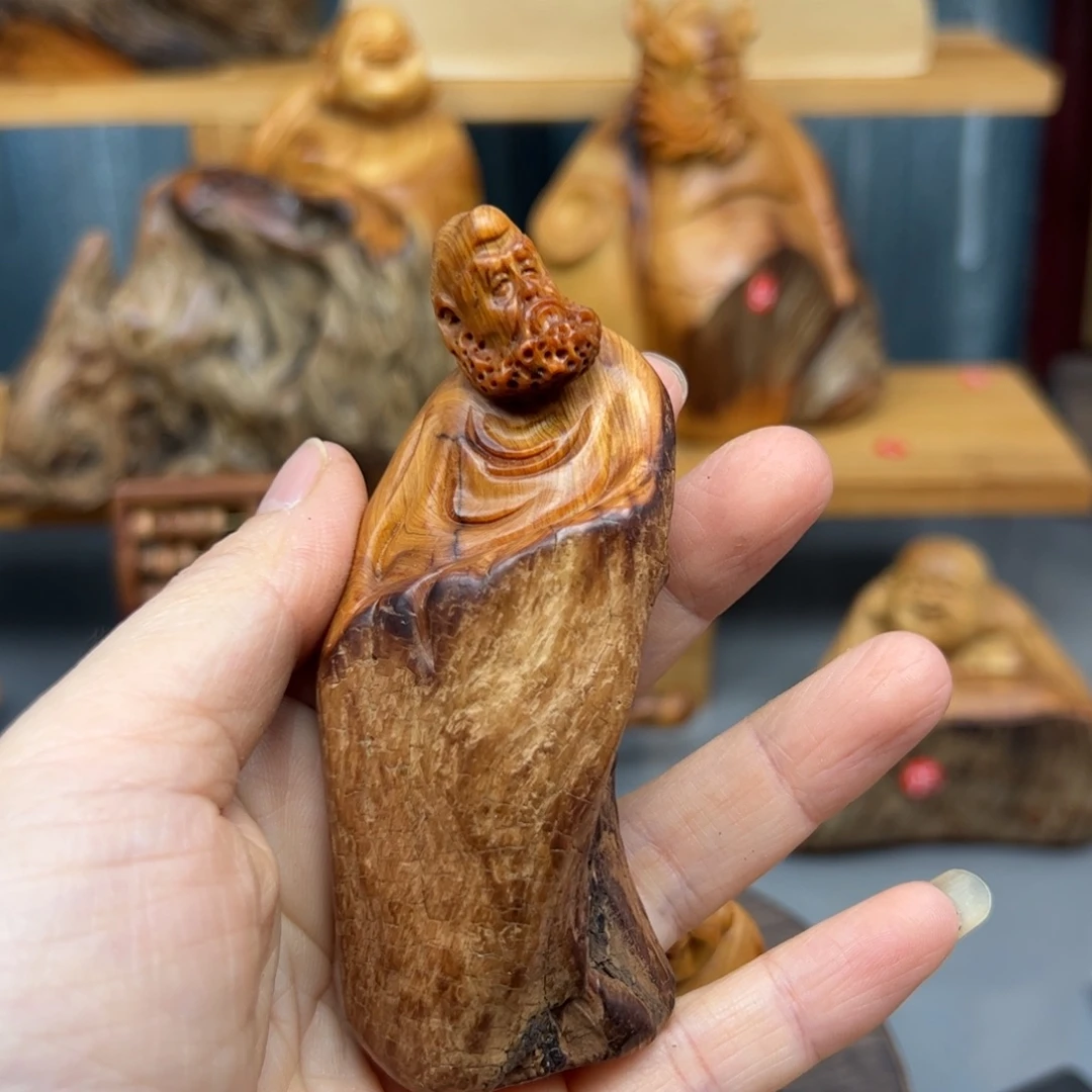 周***柏木崖柏木摆件手把件，