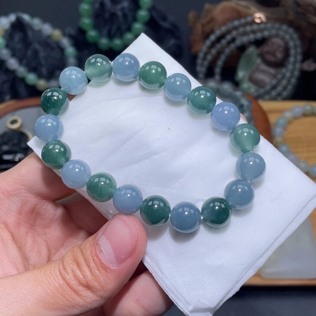 定制翡翠未镶嵌手串危