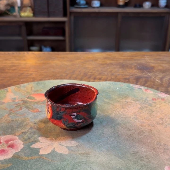 柴烧纯手工手绘陶瓷