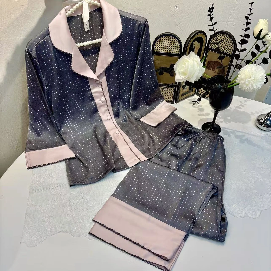 【巴黎假期】春夏新款高定网红同款睡衣套装