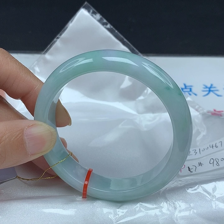 翡翠未镶嵌手镯57圈0467