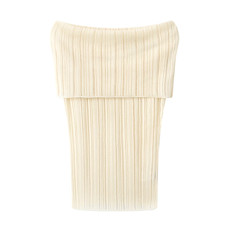 艾*家商场同款2025夏气质时尚纯色一字领毛针织衫修身上衣女8170