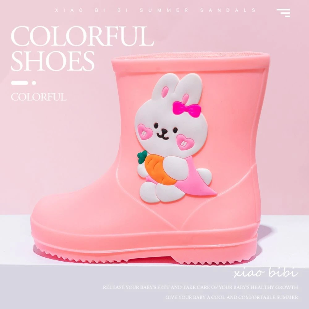 儿童雨鞋1-7岁幼儿水鞋男女童两用防滑宝宝防水小孩