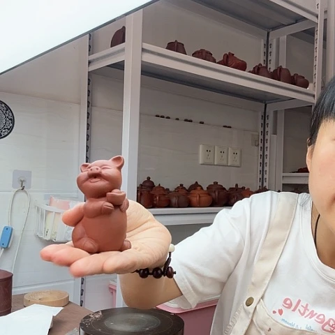朱泥猪猪茶宠茶宠