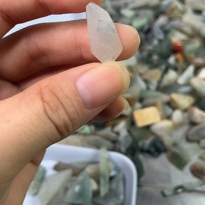裸石翡翠缅甸翡翠A货种水漂蓝花