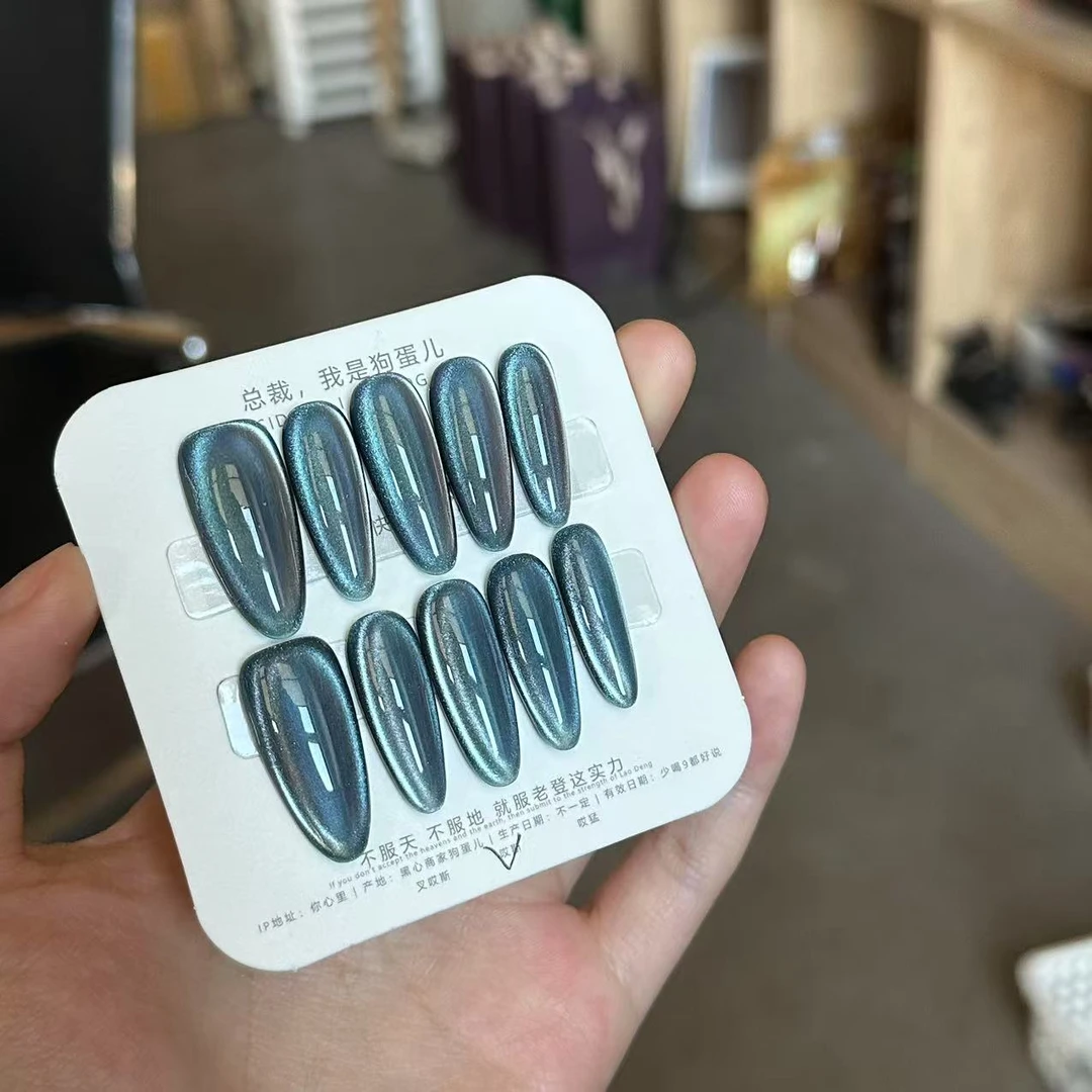 【双刀小林】左右双光/不透甲/固态胶可/纯手工/穿戴甲ZY