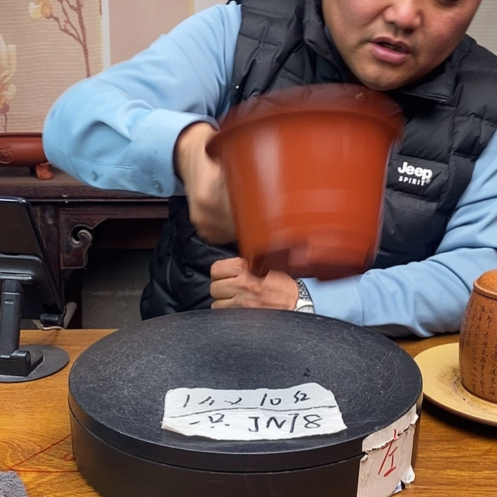 紫砂花盆货号一只JN78