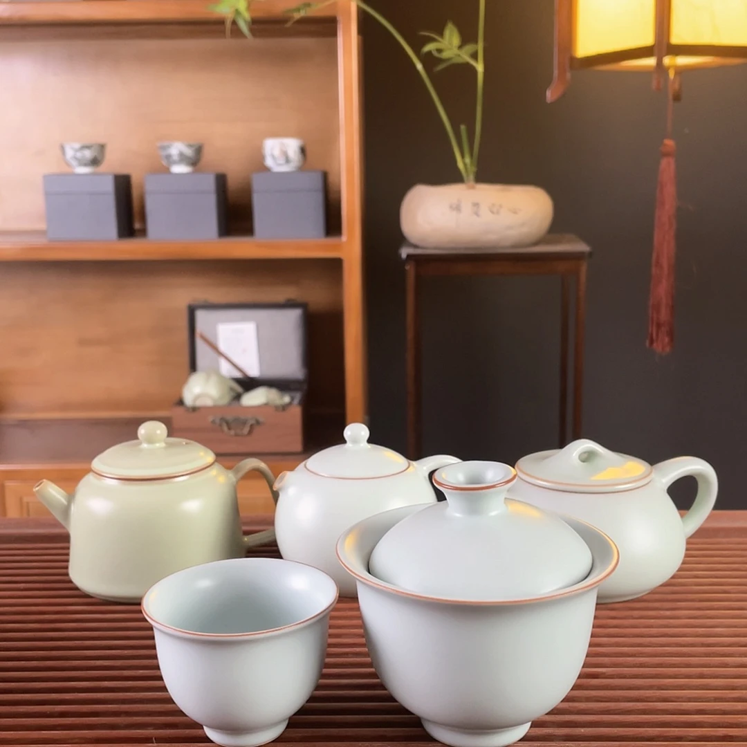 摩*微瑕天青色汝窑