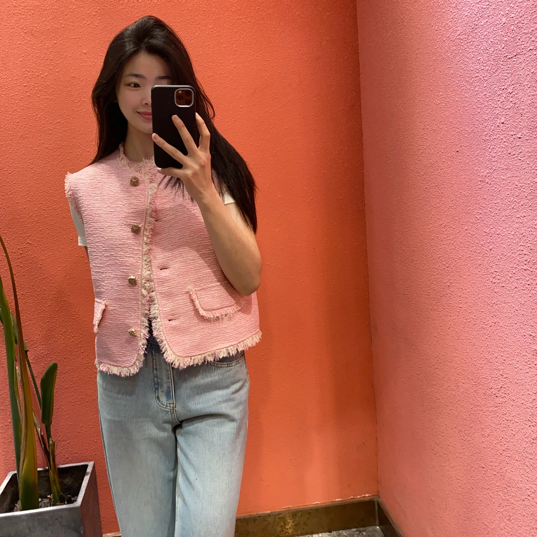 （默茗服装）桃之夭夭小香马甲