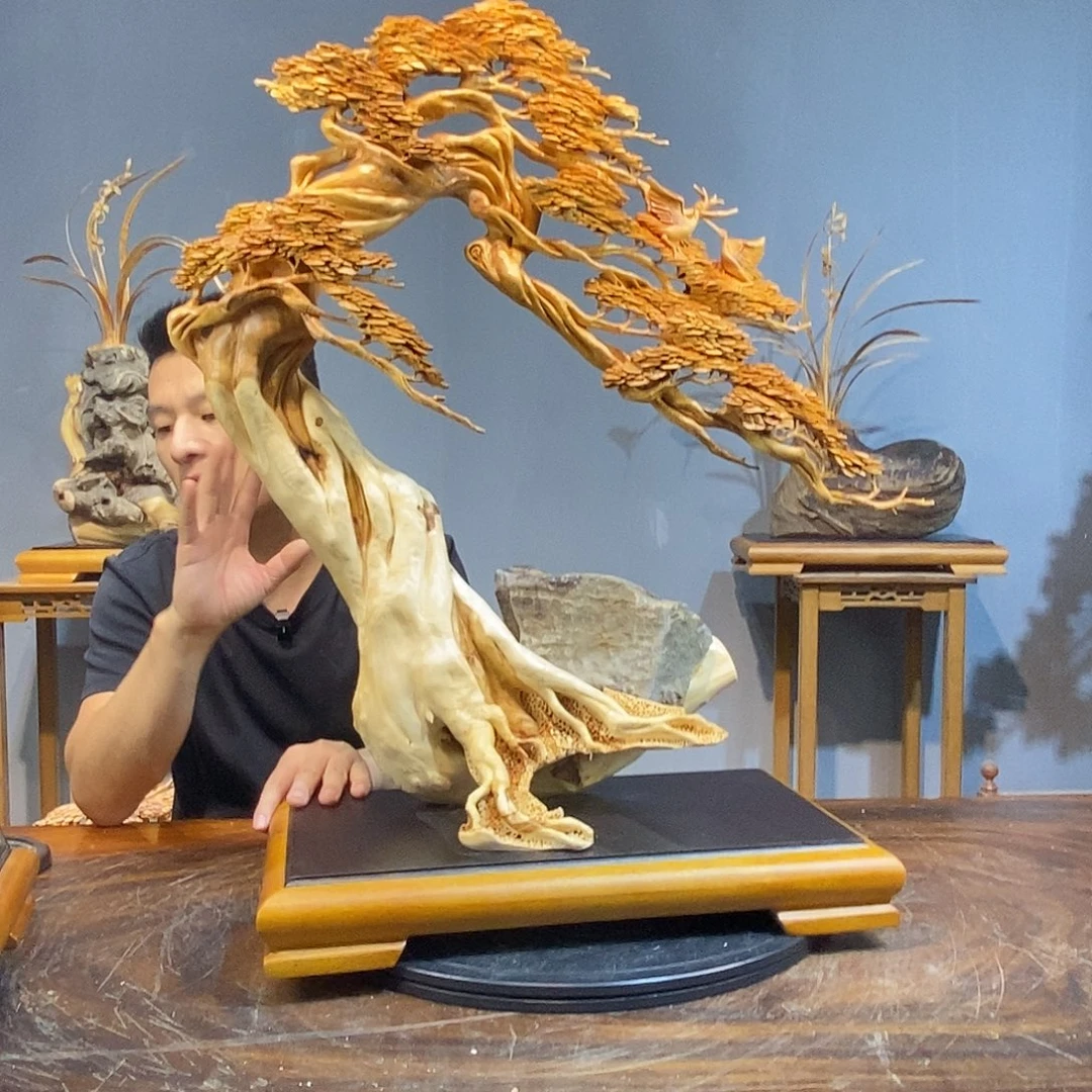 柏木木雕工艺品作品