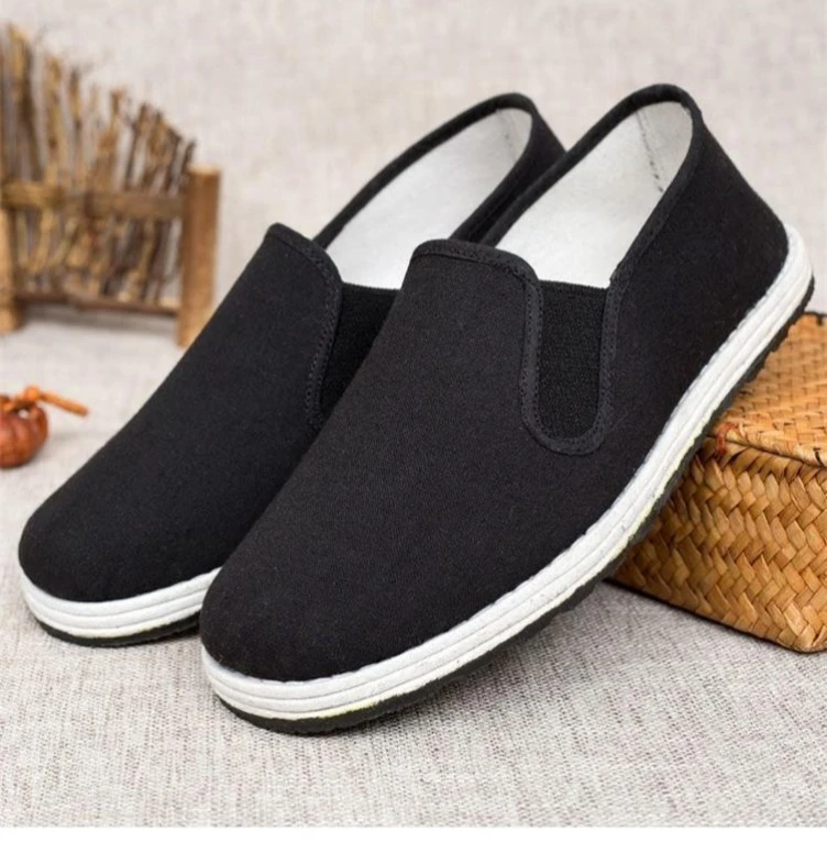 沂蒙老区硫化千层软底男士爸爸布鞋防滑透气老北京休闲