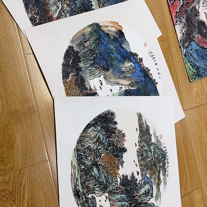 用***2姜奇老师山水作品