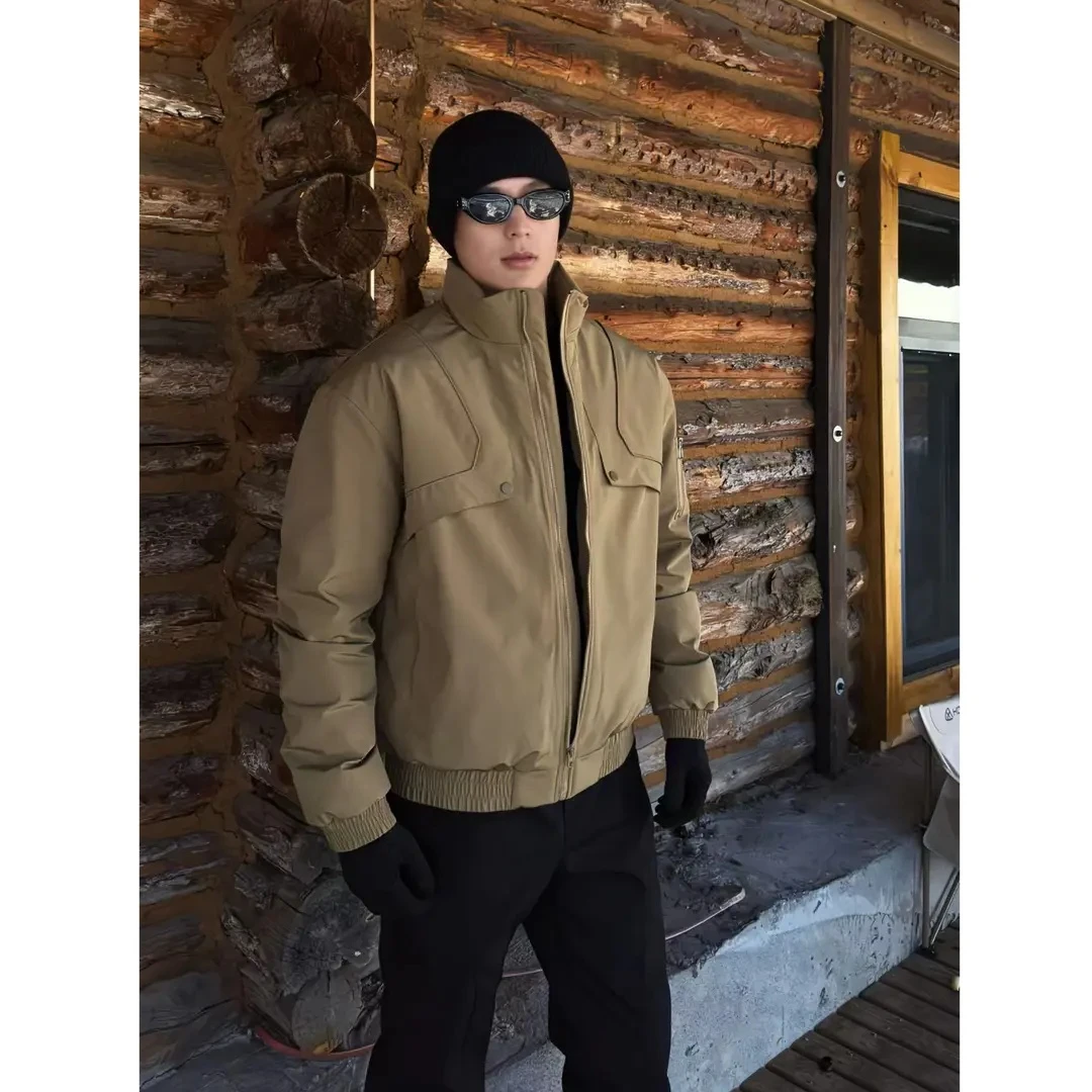 【西博】军鹅白鸭绒立领羽绒服男冬季防风保暖三防羽绒服板正！保暖！