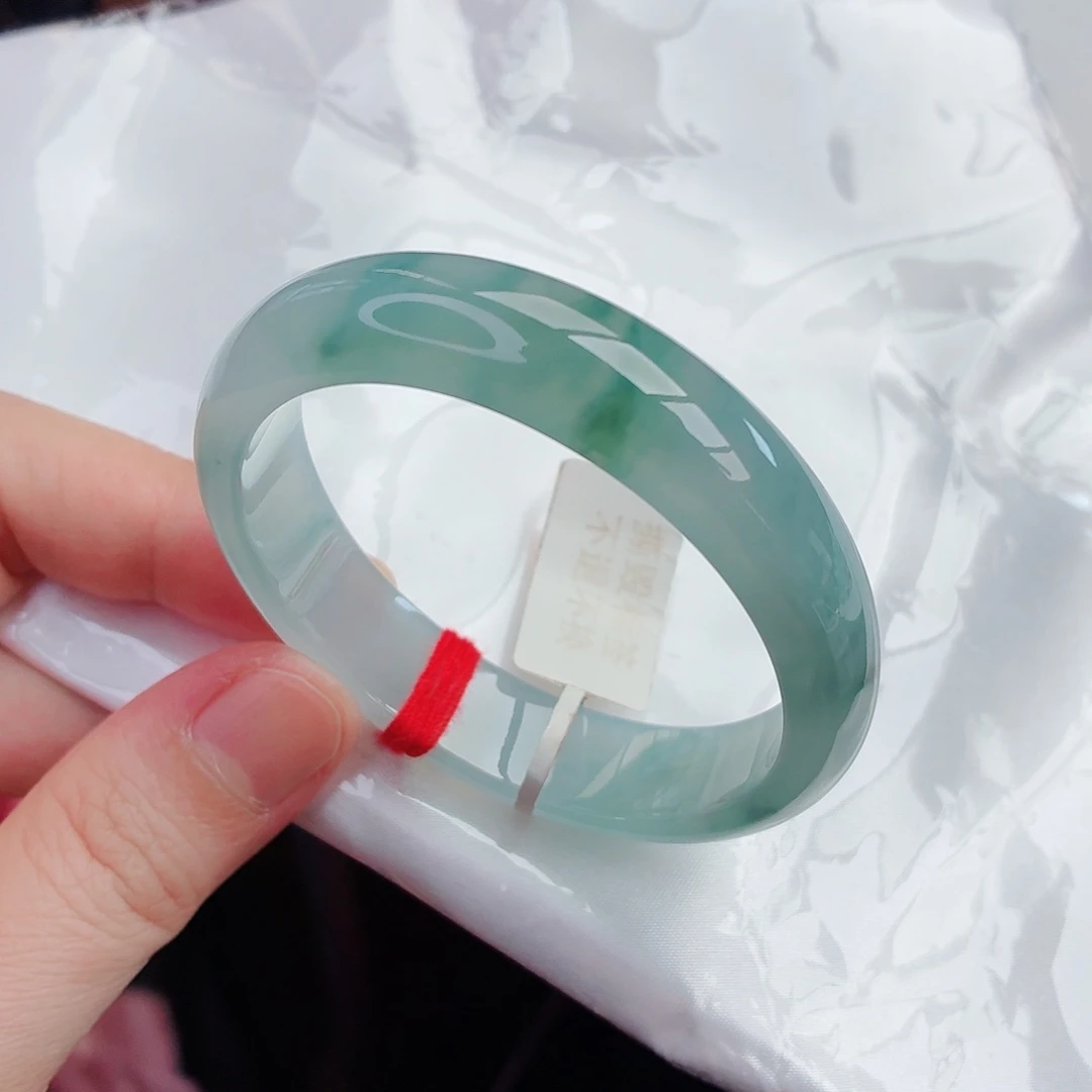 翡翠未镶嵌手镯（贵妃镯）3号-54圈口