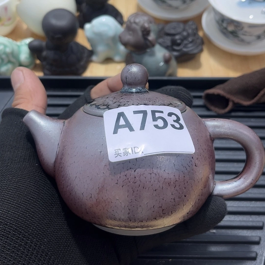 瓷片茶摆件工艺品摆件666