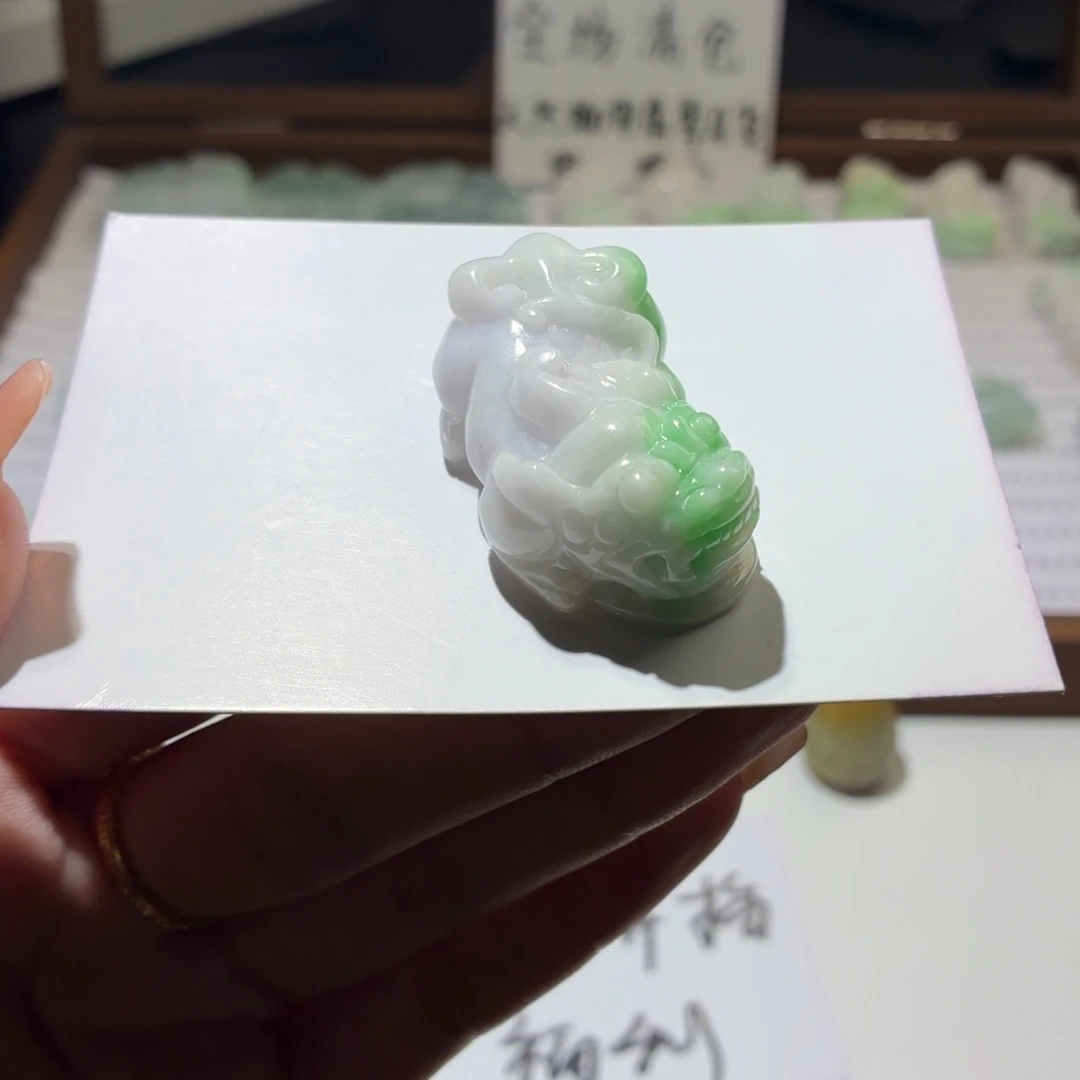 翡翠未镶嵌吊坠(赠链)貔貅