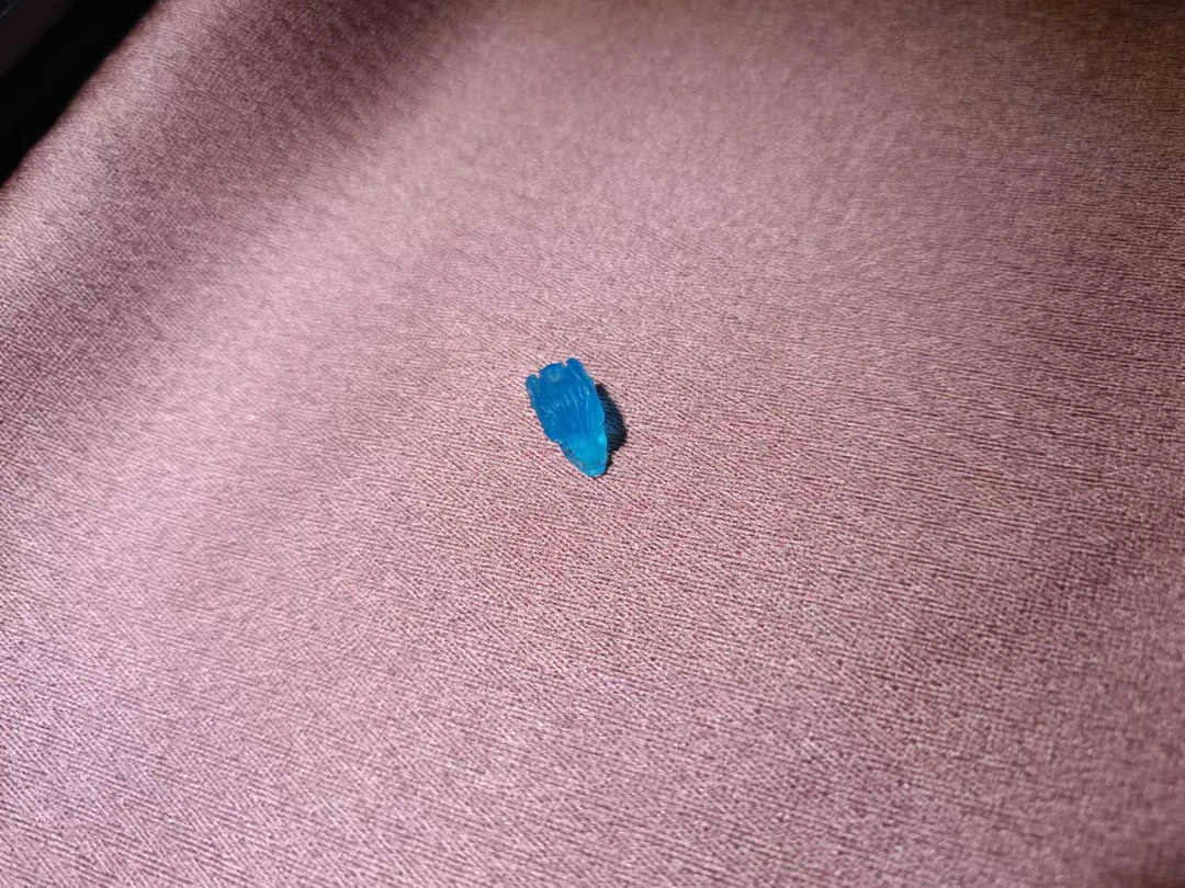 不言骑-9号蓝色初度全鄂-手工烧造琉璃雕刻-暗黑系-文玩-配饰