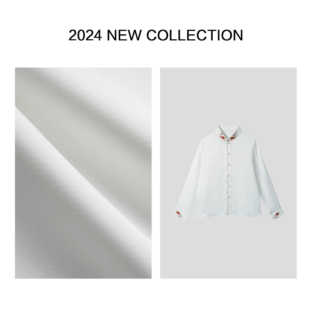 【小依专享】C1F18002B 国潮风尚秋季女装衬衫-8002