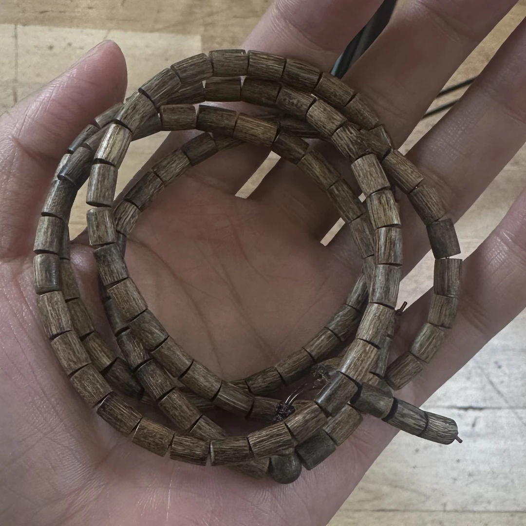 沉香天然野生沉香手串达拉干多圈 14克左右