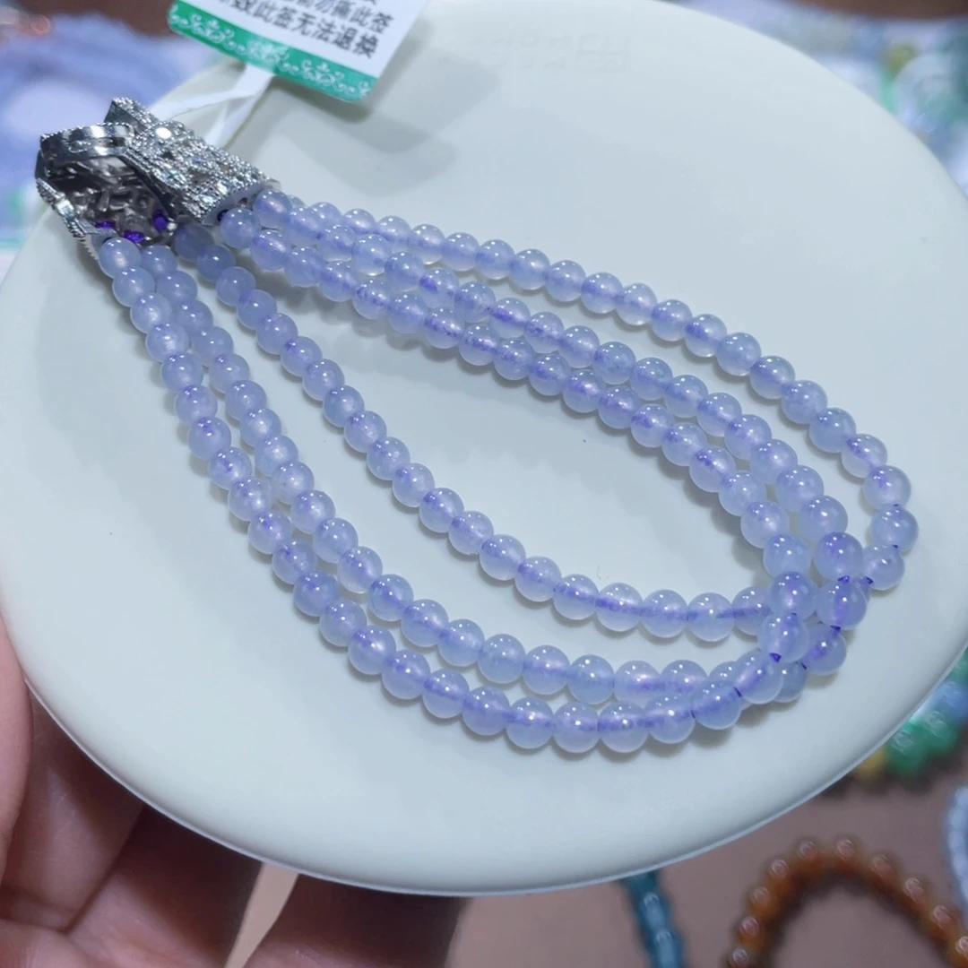 未镶嵌手链翡翠蓝紫排链