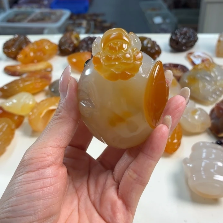 玛瑙/玉髓吊坠(不含链)未镶嵌