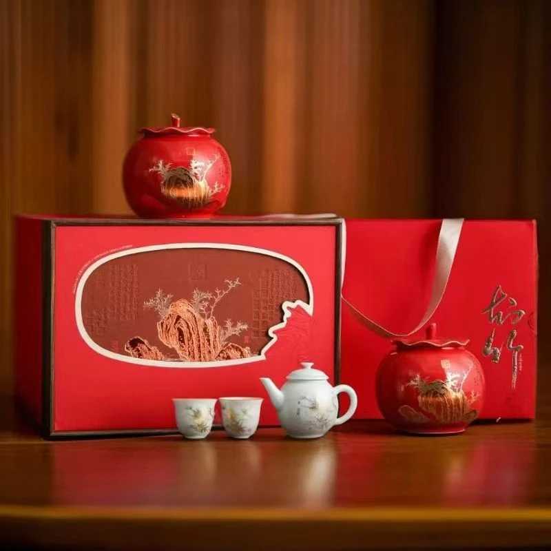 【顺丰送达】知竹系列金骏眉高档礼盒包装