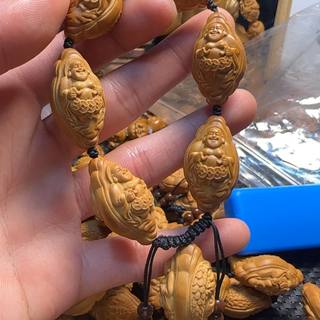 橄榄核手串/手链锦鲤弥勒
