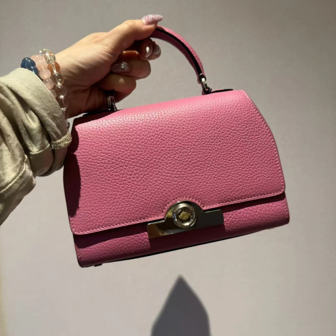 95新 MOYNAT/摩奈 粉色手提/二奢包包