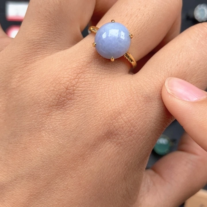 翡翠未镶嵌戒指戒指