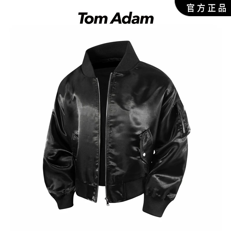 TOMADAM美式复古飞行员夹克男春秋季高级感痞帅宽松休闲外套潮