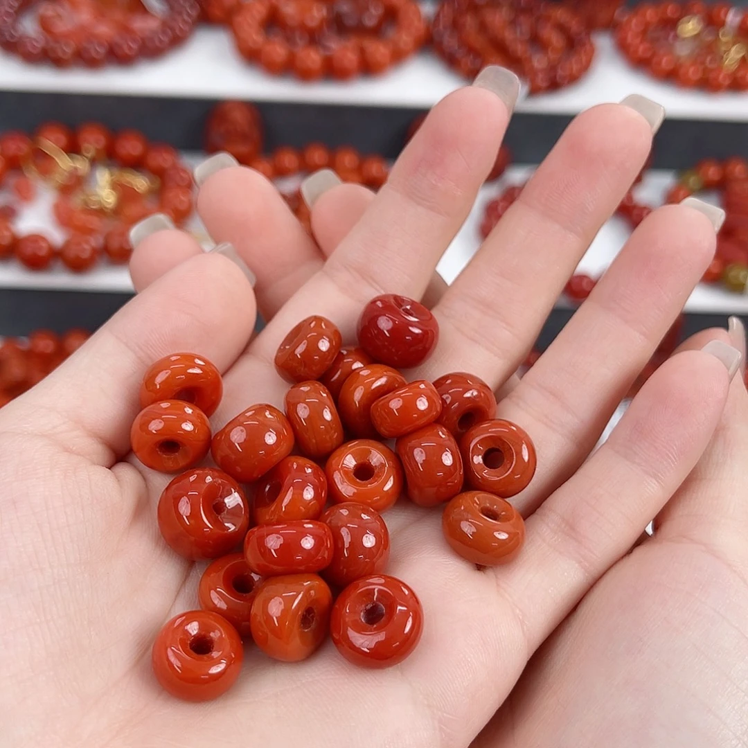 南红玛瑙未镶嵌瓦西扣子（多样性发其一）