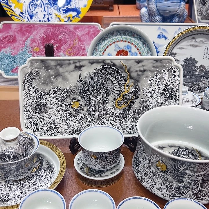 摆件陶景德镇市和上海浦东新区的部分