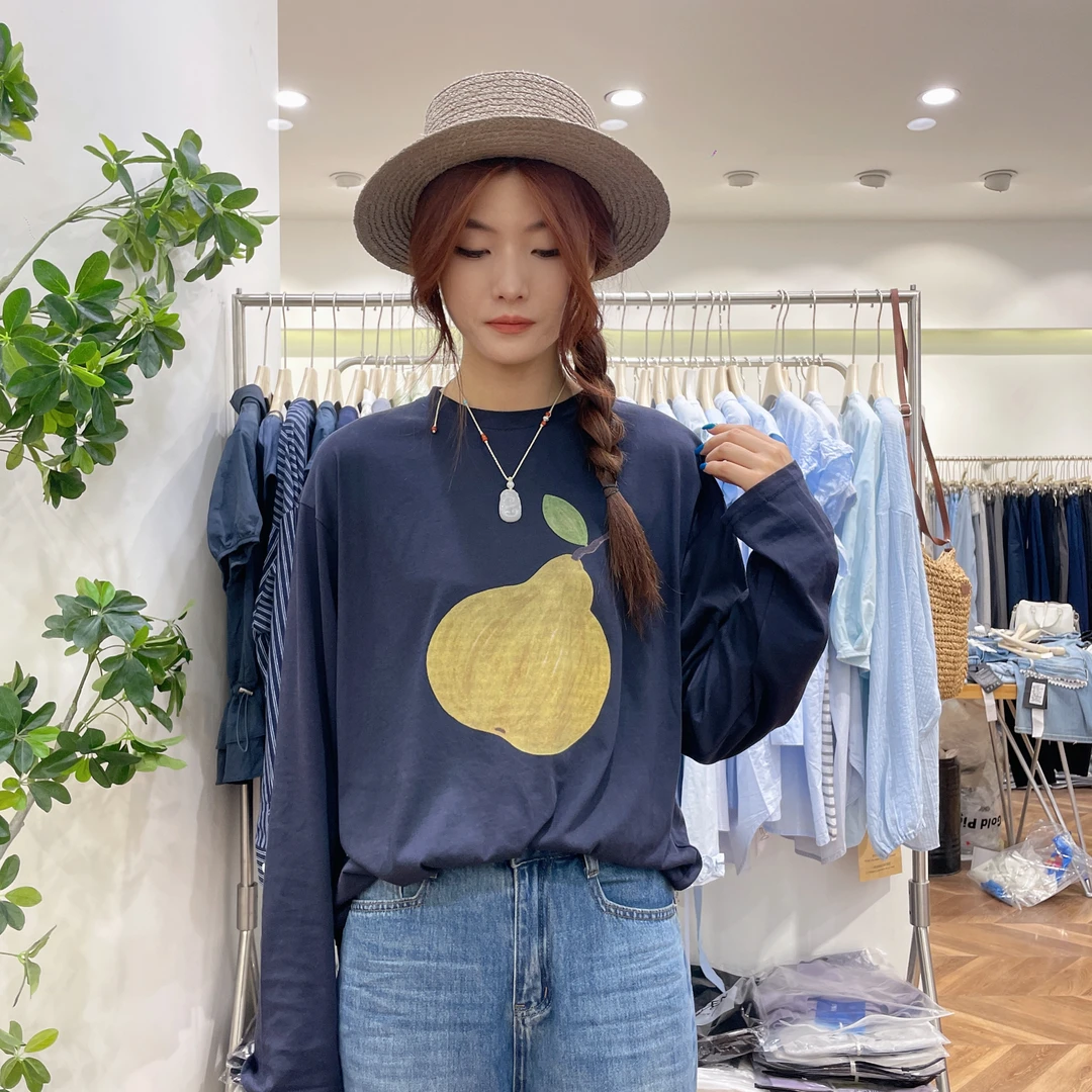 9973 大鸭梨长袖T恤