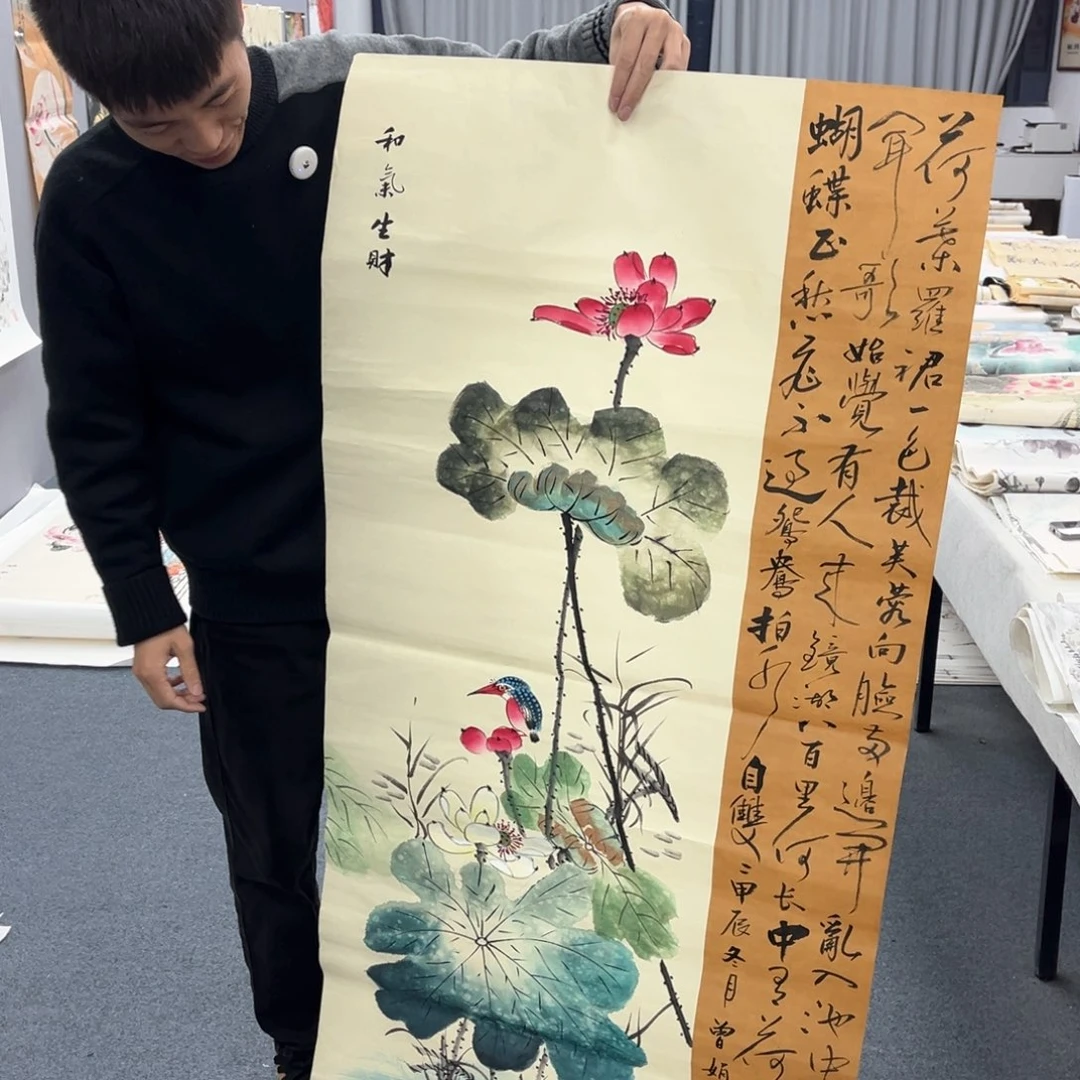 国画宣纸纯手绘字画