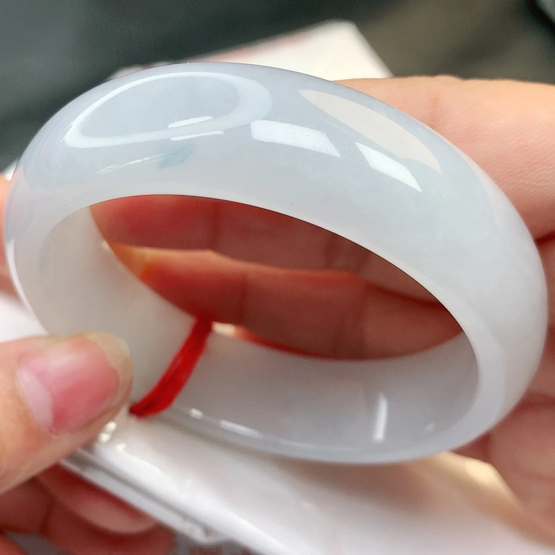 未镶嵌手镯翡翠A货翡翠老坑白月光宽轮胎169号