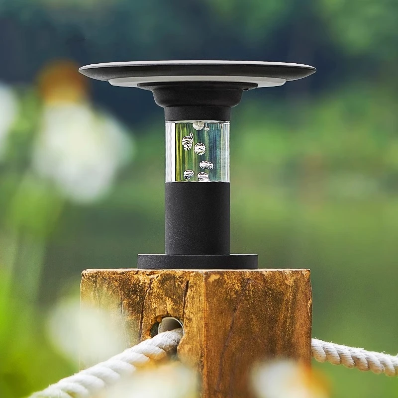 太阳能户外草坪灯室外防水柱头灯林园花园地插灯别墅大院灯庭院灯