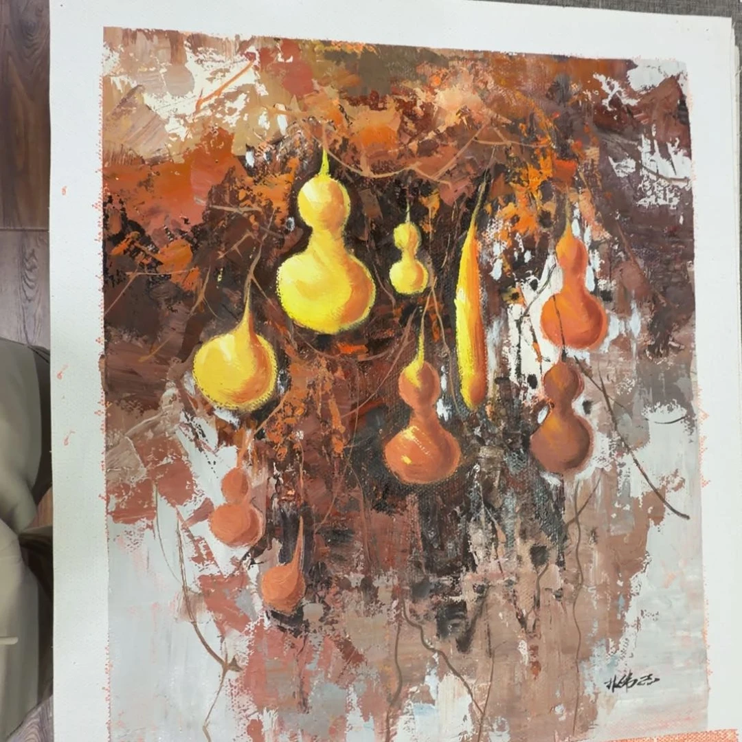 油画加油加油加油努力加油