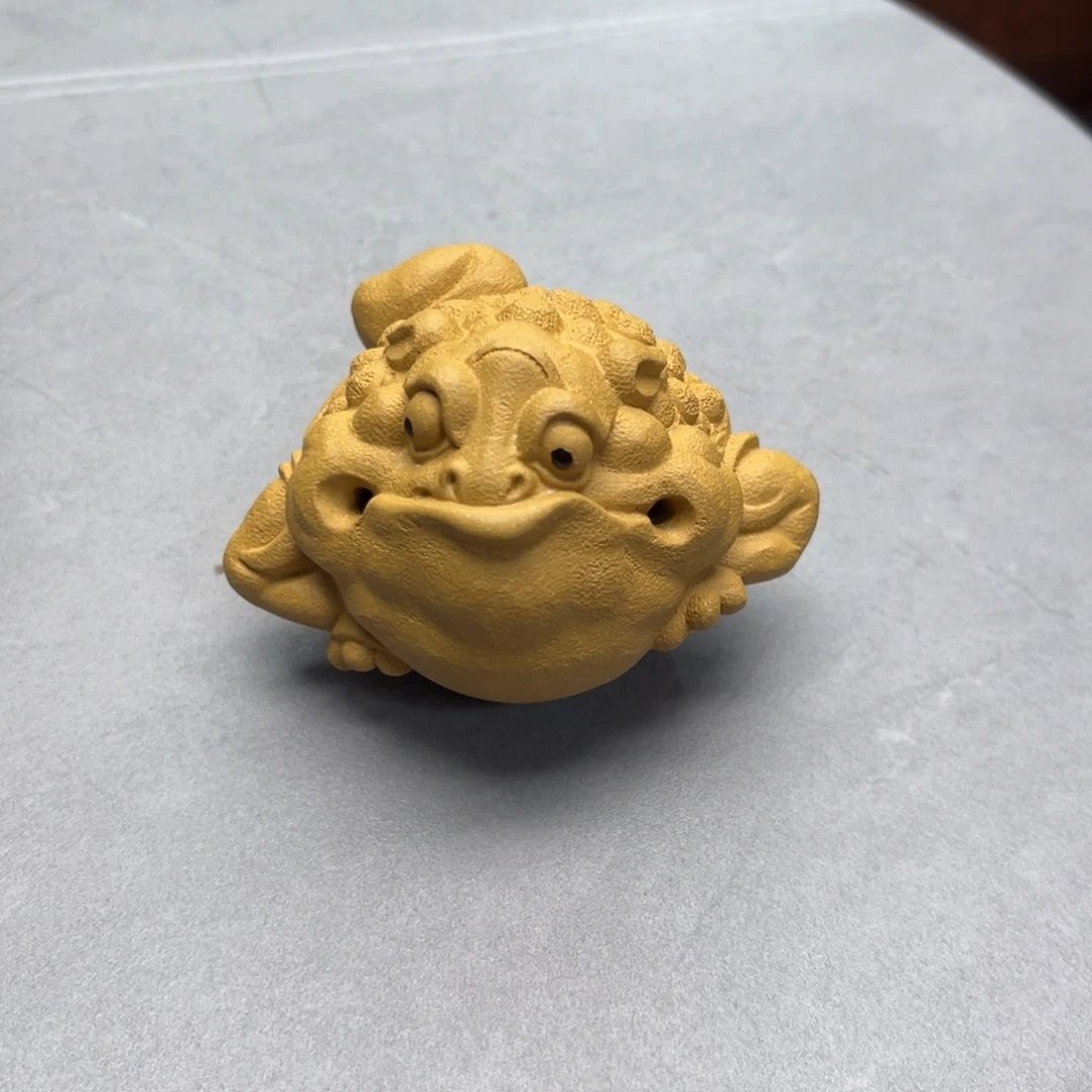 紫砂茶宠发陈真大眼蟾