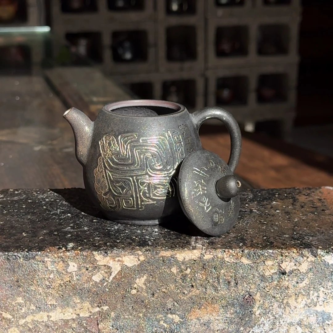 建水紫陶紫泥柴烧茶具