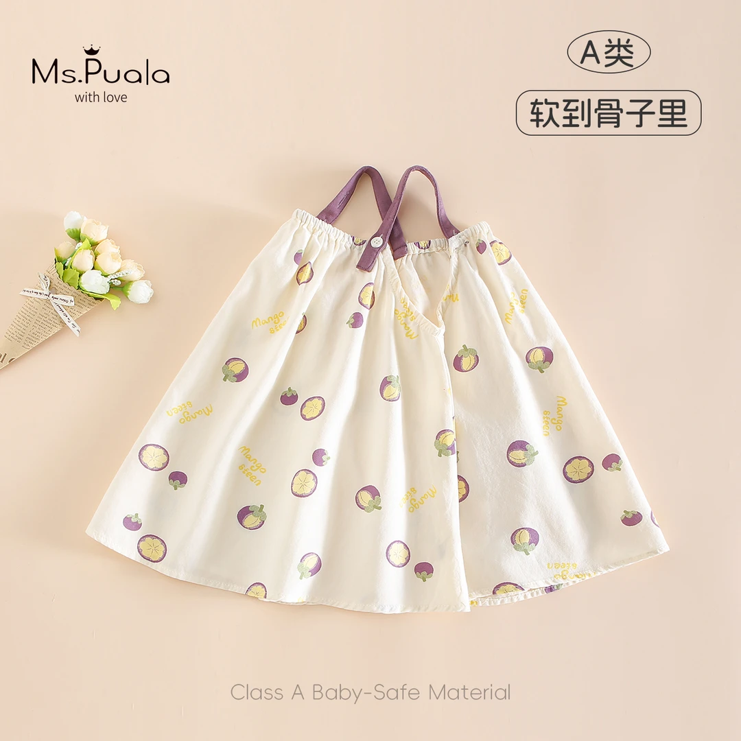 【MsPuala甜茄乐园】童装夏季裙子婴幼儿女宝宝公主无袖简约连衣裙