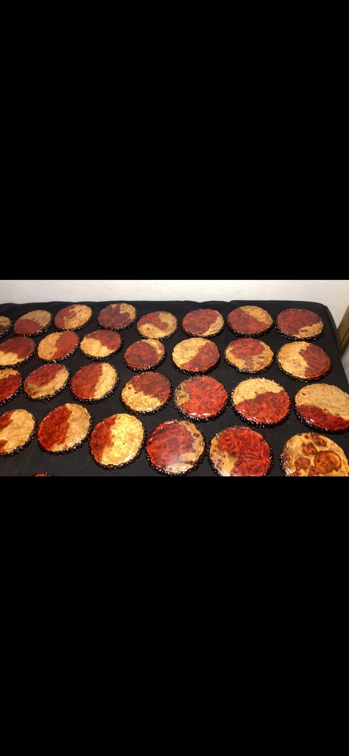 缅花俏色满瘤疤杯垫壶承垫片