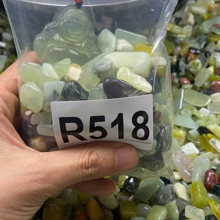 蛇纹石玉未镶嵌鱼缸石