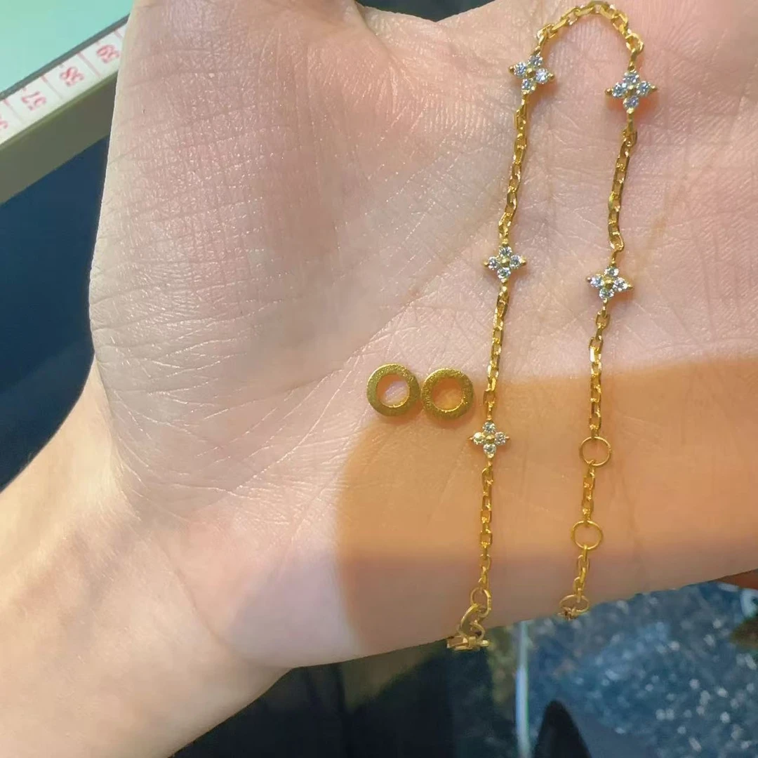 足金999黄金5G工艺时尚气质手链