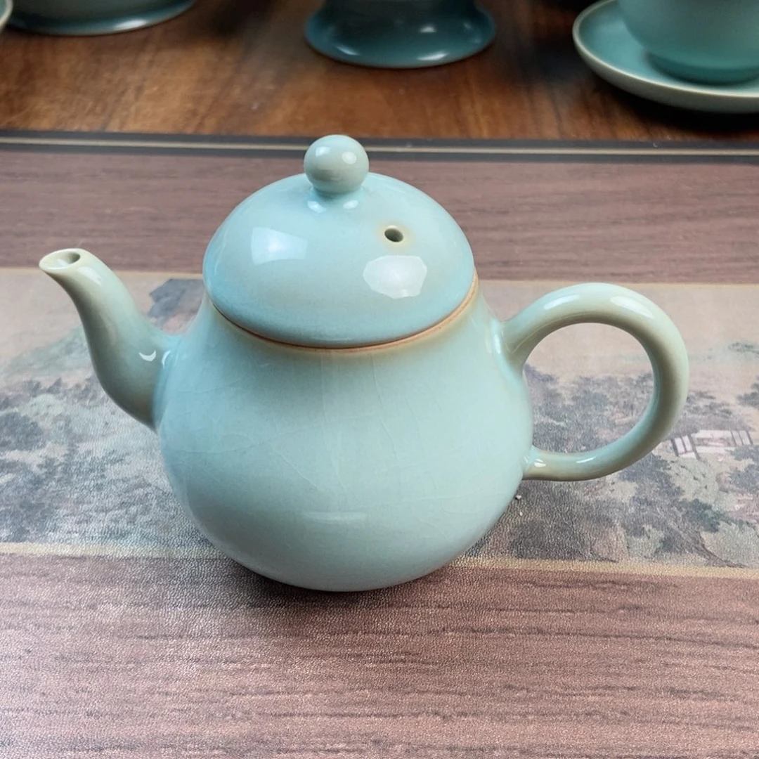 摆件陶原产地原矿汝瓷～茶器