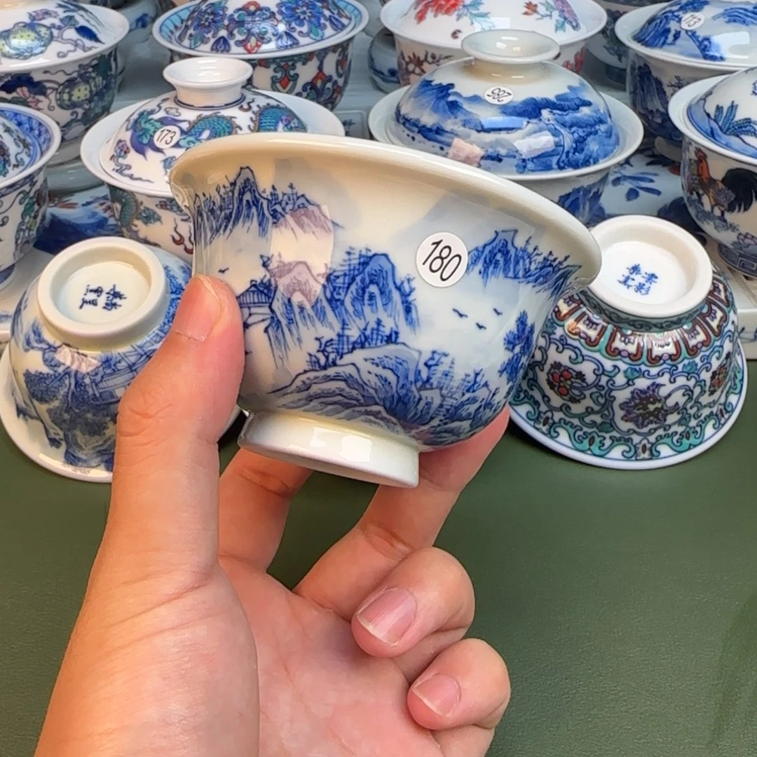 彦祖纯手工手绘茶具180