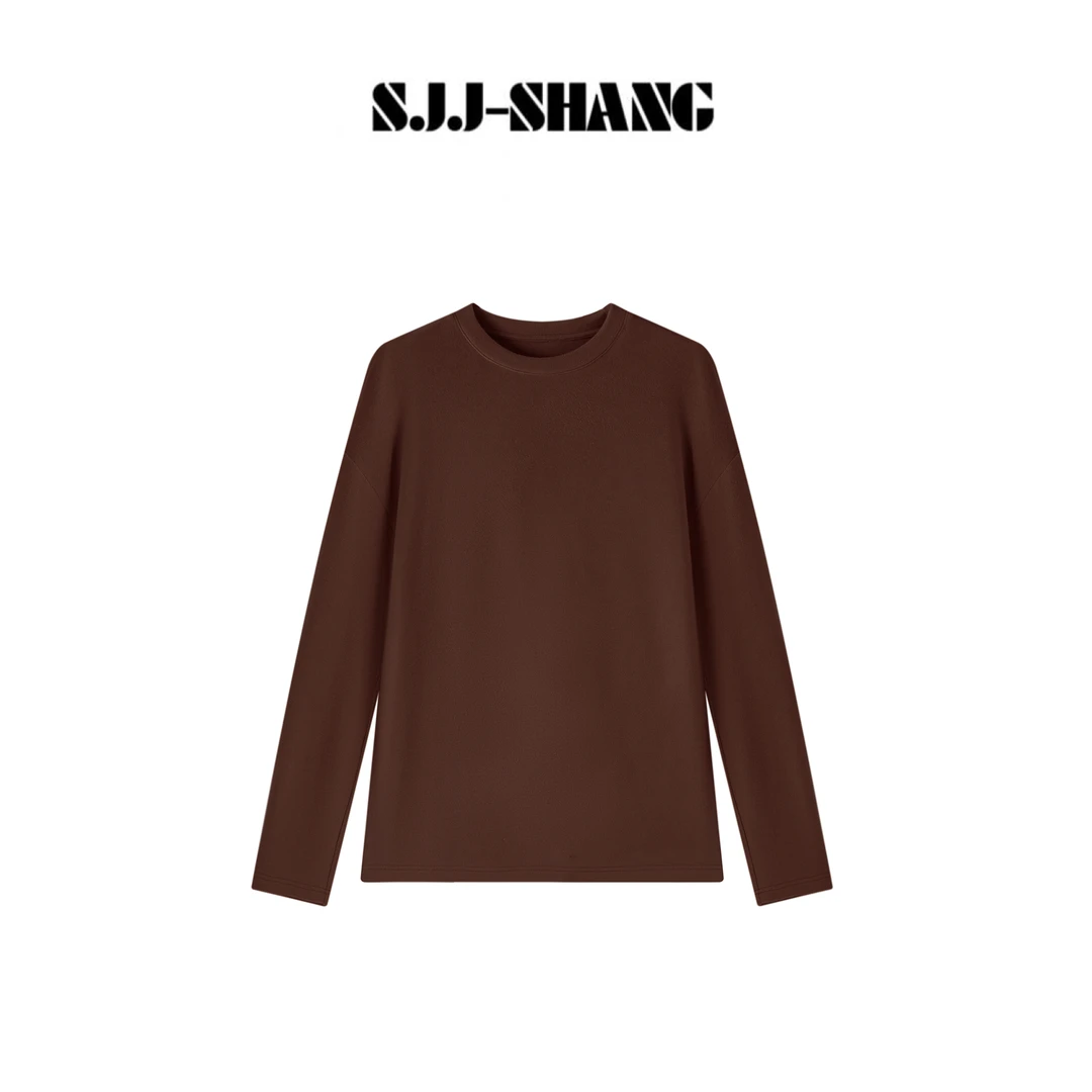 SHANG-JJ【星球T】秋冬混纺设计基础百搭保暖上衣q132949p