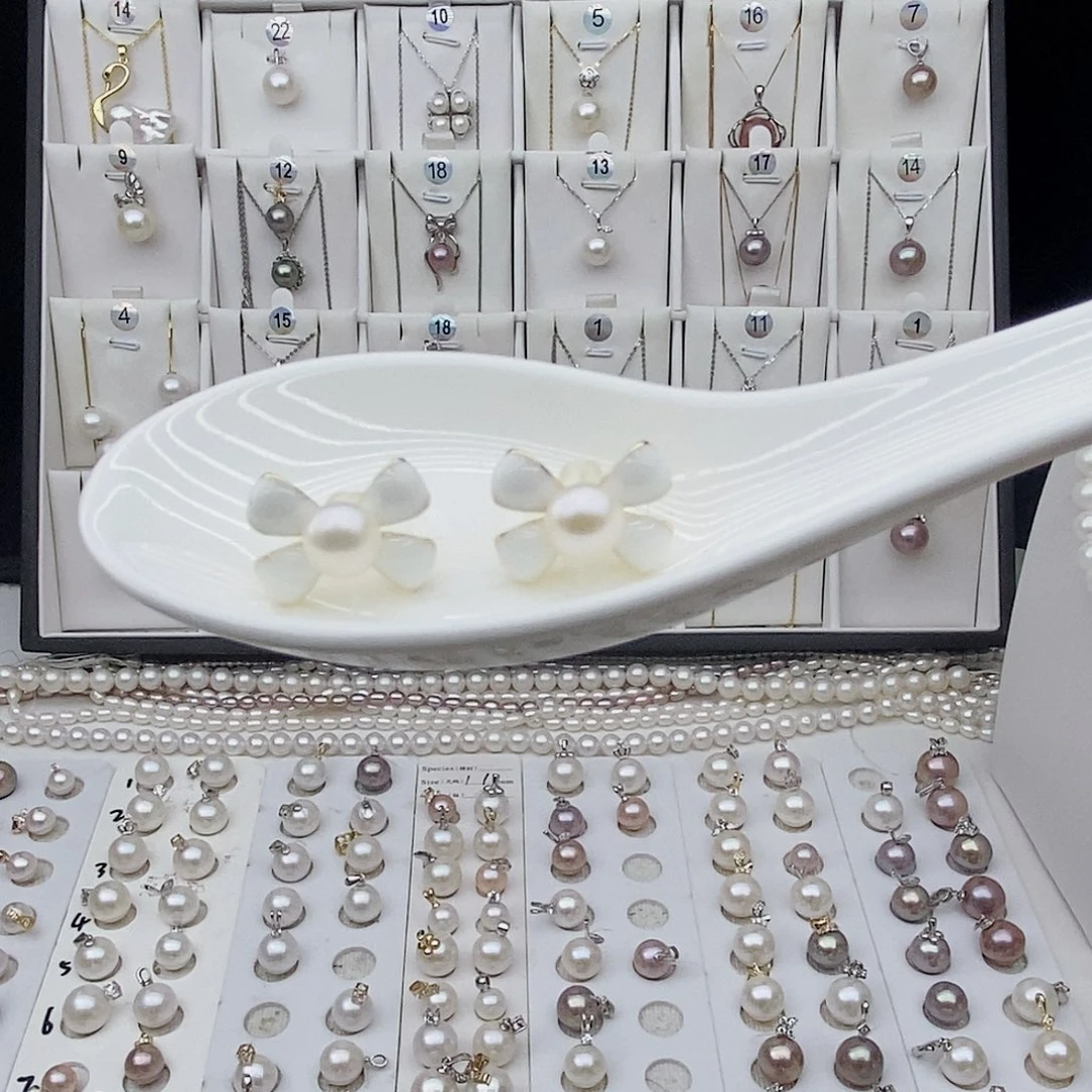 吊坠(不含链)合金淡水珍珠