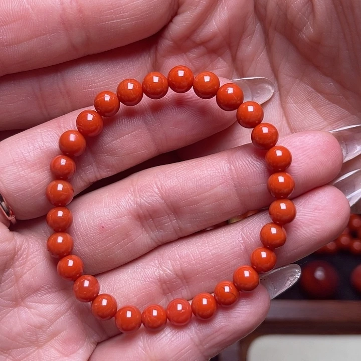 南红玛瑙未镶嵌天然川料小圆珠6m+天然川料小圆珠6m+