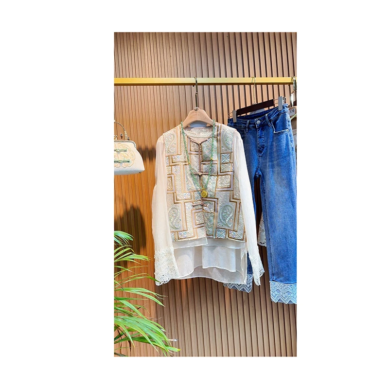 新中式国风重工剌绣复古前卫绣花马甲马夹