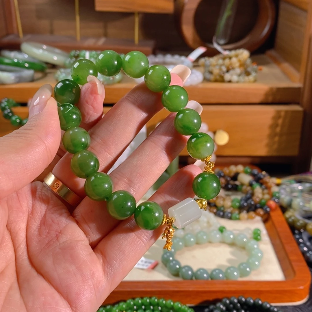 和田玉未镶嵌手链